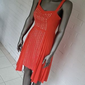 Timo Weiland vessel neria dark orange dress